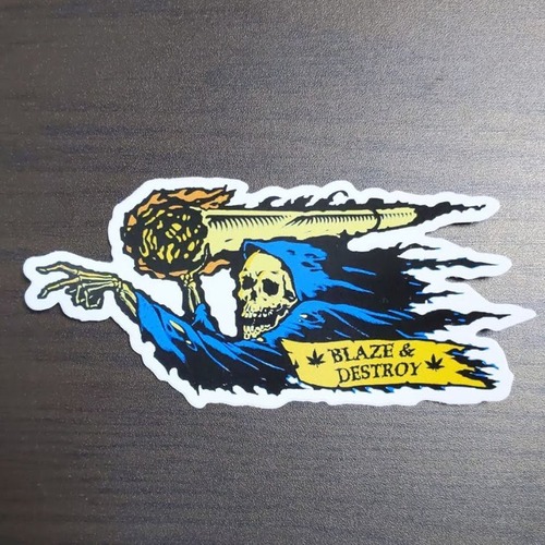 【ST-71】 Razortailed Skateboard Sticker レイザーテイル スケートボード ステッカー Blaze & Destroy