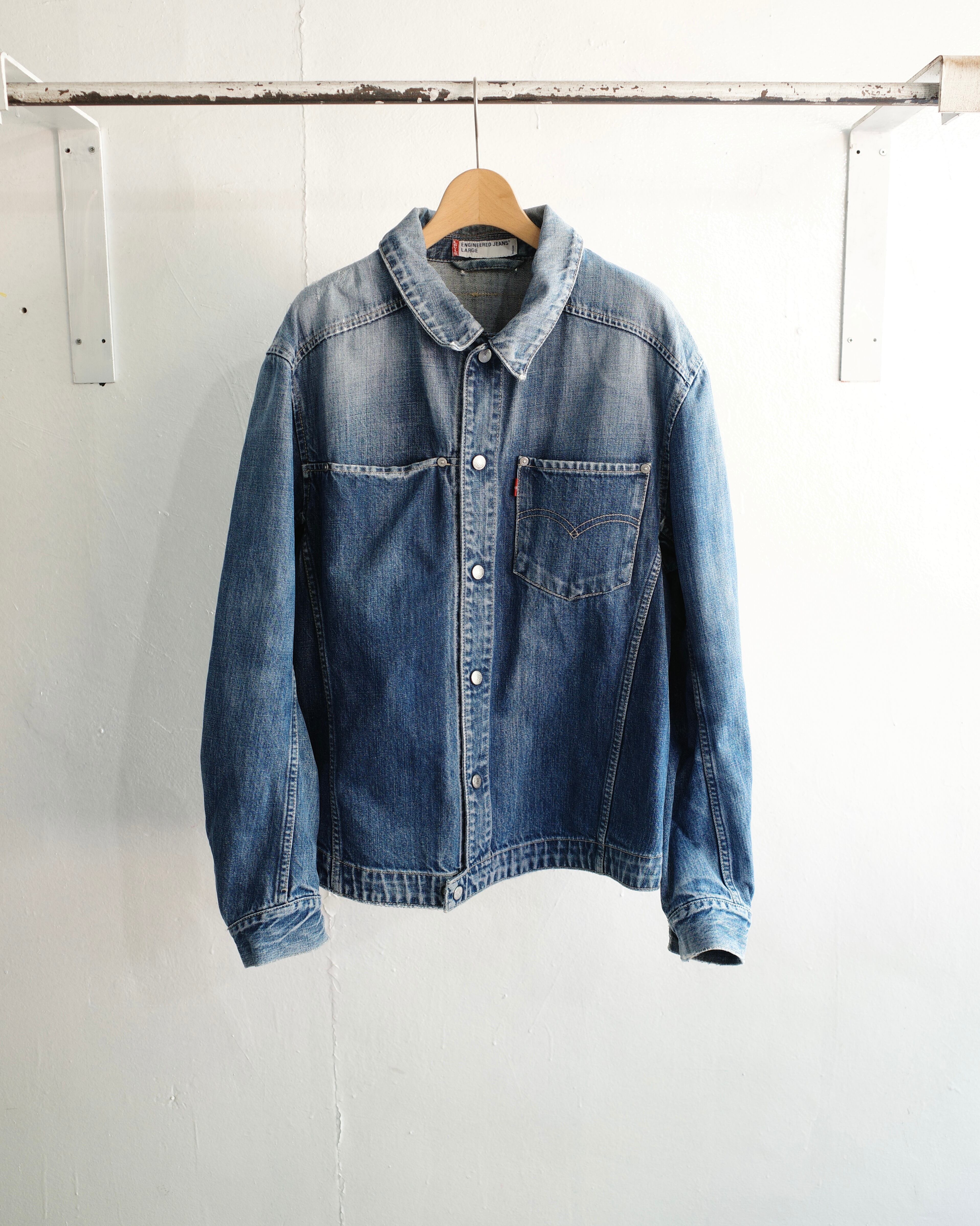 Levi's Engineered Jeans Mid Blue Wash Denim Jacket | coug（カーグ