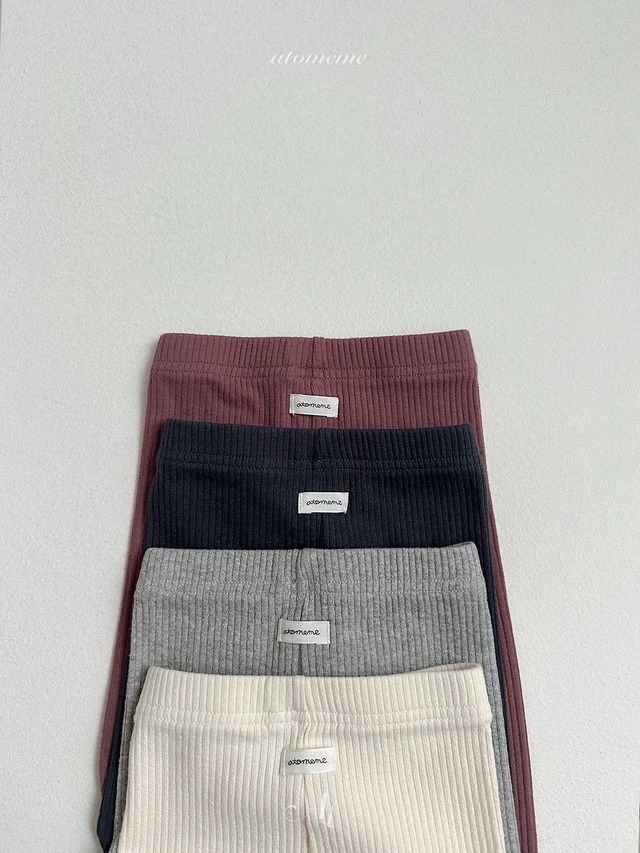 〘予約〙atomeme / Milky Rib Leggings