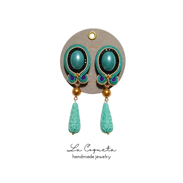 【ご予約品】ソウタシエピアス/イヤリング（ターコイズ）