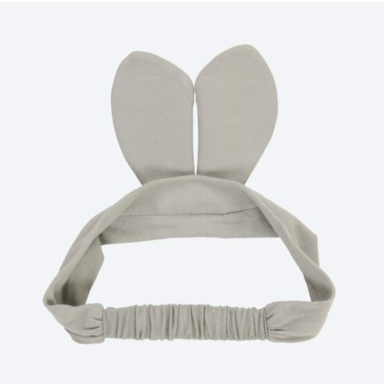 とんすけ ベビースタイ＆ヘアバンド パーク限定 東京 ディズニー ランド シー バンビ グレー よだれ掛け ベビーグッズ エプロン 赤ちゃん用品 マジックテープ