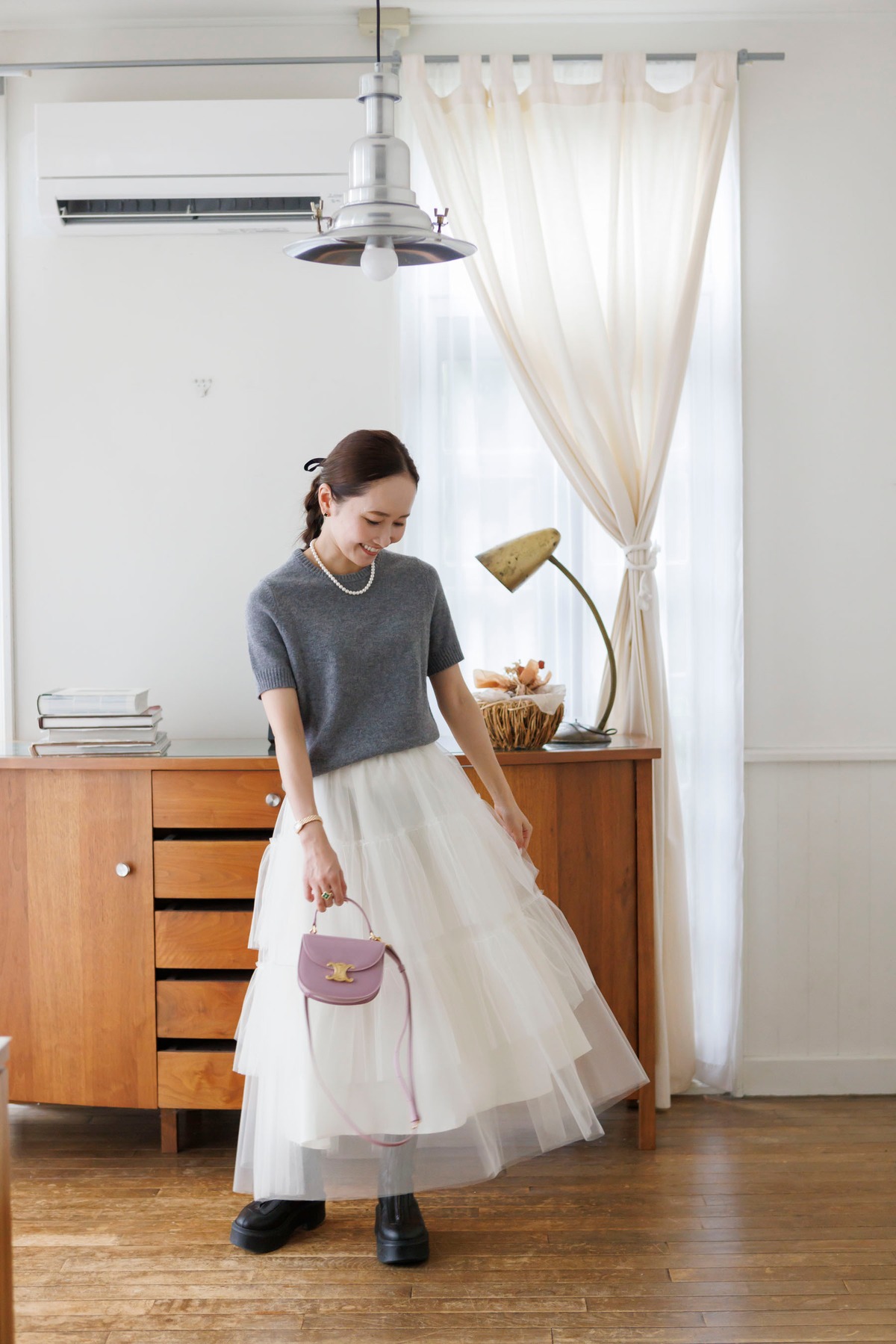 2/14(FRI)21:00ー Tulle tiered skirt 即納 | Bluelea 