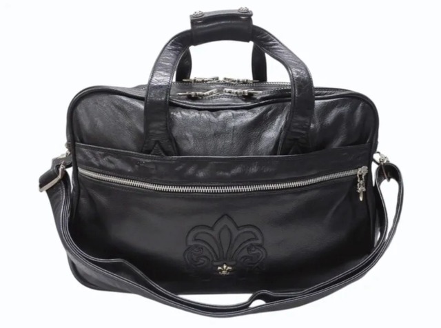 CHROME HEARTS クロムハーツ ダイパーバッグ BSフレア 2WAYバッグ マザーバック レザー シルバー925 ブラック