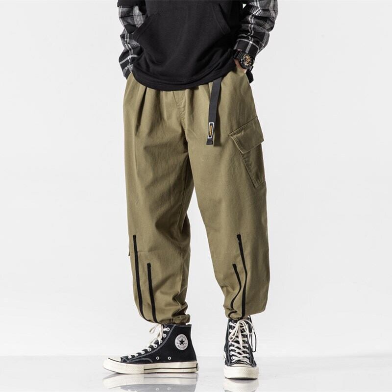 【新作】【送料無料】 Yidao Vintage 2020 Autumn Drawstring Drawstring Pants Men's ese Youth Trend Multi-pocketOveralls-アリババ オータム 秋物 ビンテージ ポケット多め マルチポケット hip6-161134788171466