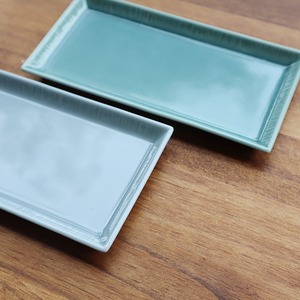 波佐見焼　 クォーター十草（角）（ターコイズ・グレー）21-085