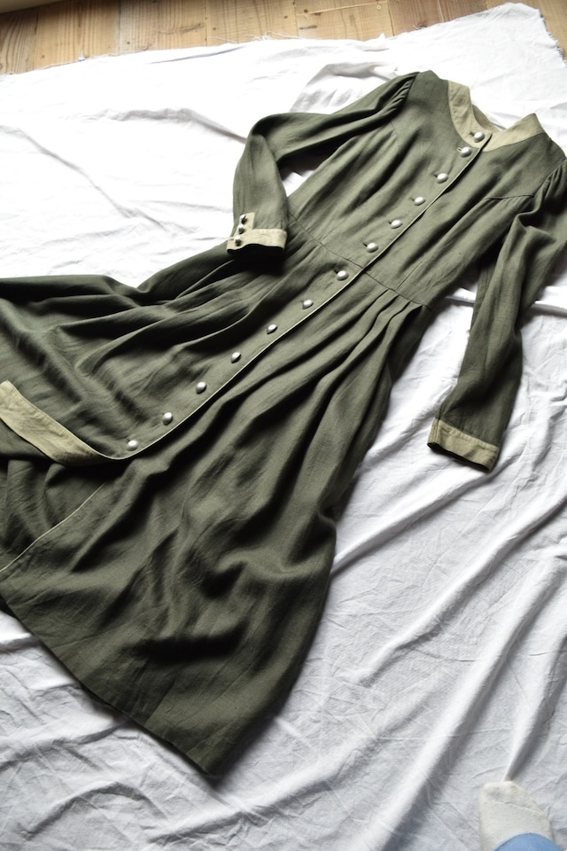 Austrian Long Linen One-piece Dress