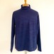 Slab Waffle Turtle Neck Cut & Sewn　Navy