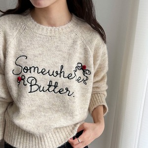 Embroidered logo knit pullover　2litr05892