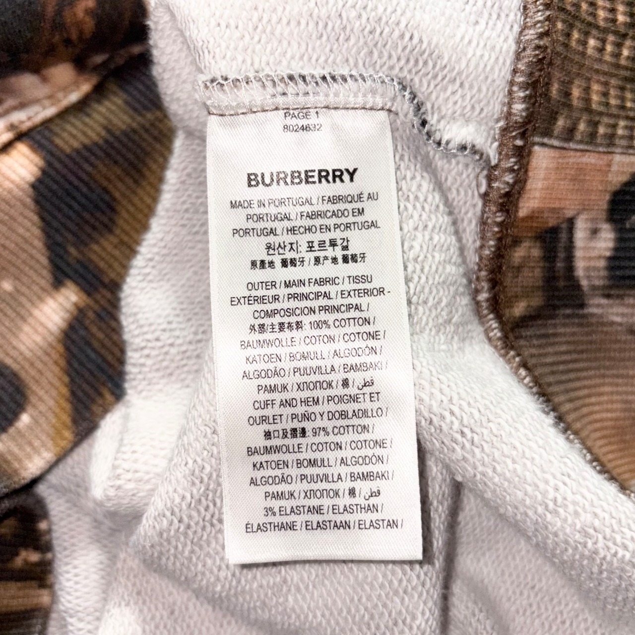 2020aw BURBERRY LONDON ENGLAND by Riccardo Tisci full print hoodie