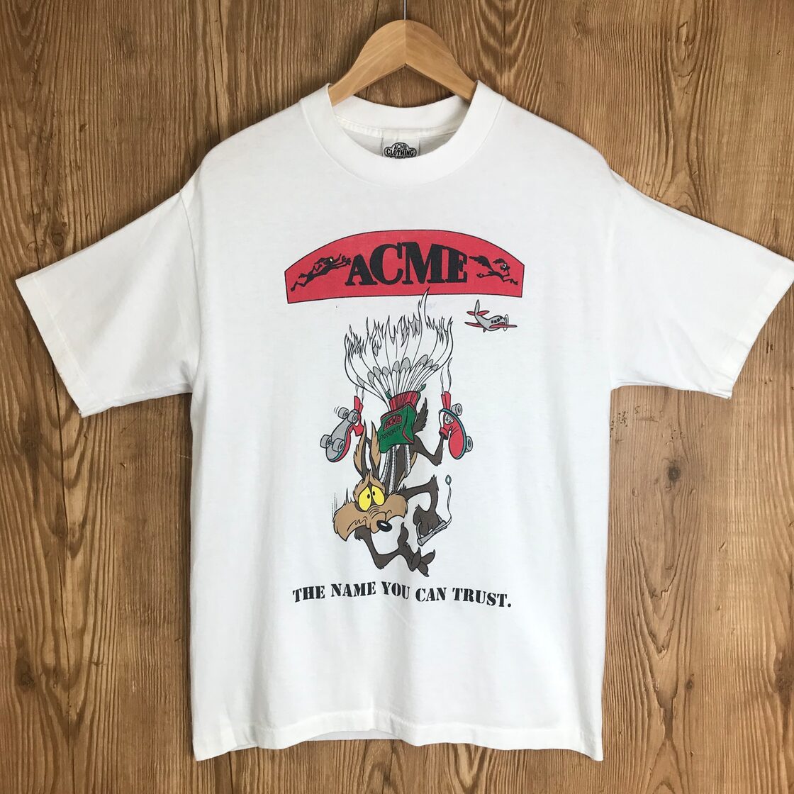 USA製 90s ACME CLOTHING ワイリーコヨーテ ロードランナー ワーナー 