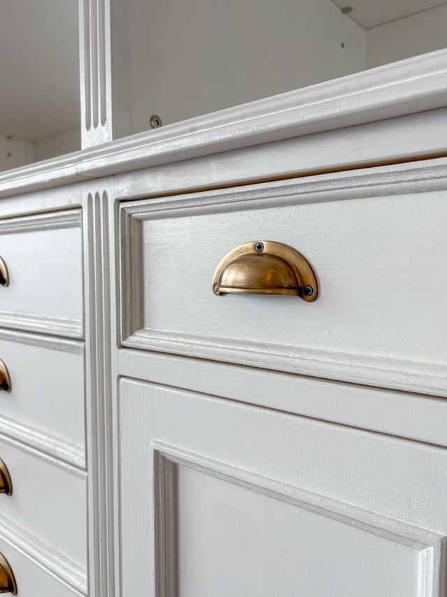 オーダーメイド壁面収納家具キャビネット&オープンシェルフ (海外インテリア・店舗什器)W3400✕H2650