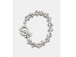 FIFTH " Silver Beaded Bracelet /Medium “