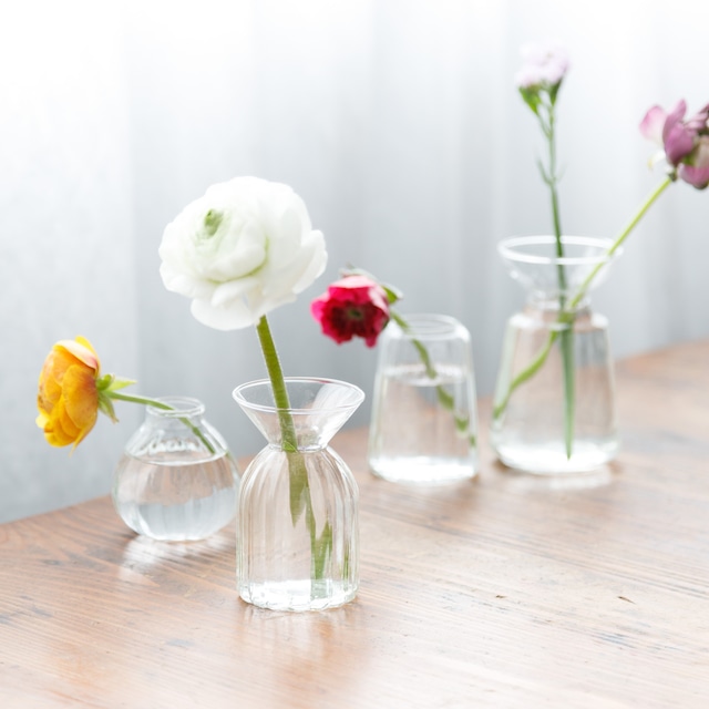 フラワーベース 球根ベース　ラペルS【リューズガラス】