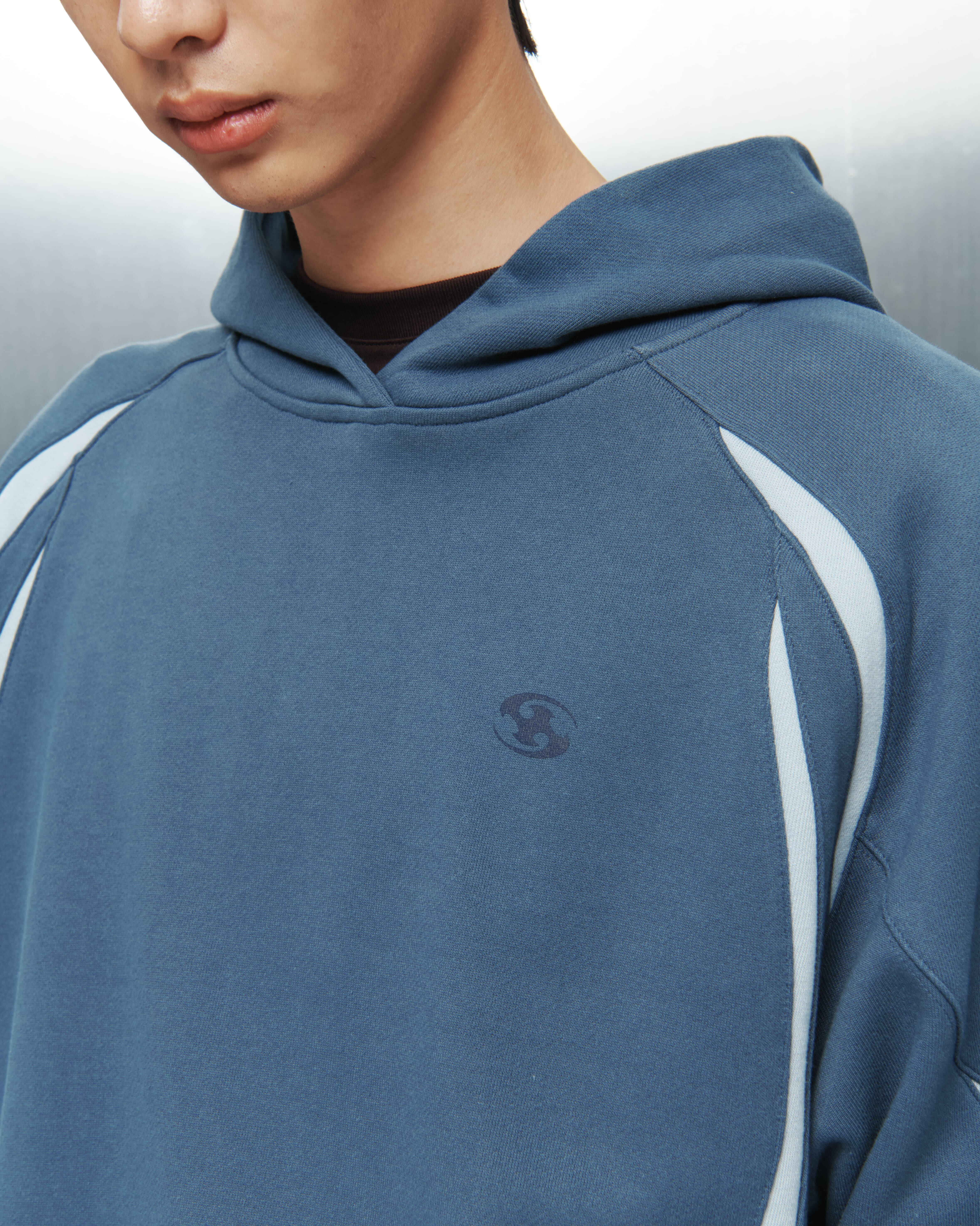 SAN SAN GEAR] SLASH HOODIE [NAVY] 正規品 韓国ブランド 韓国