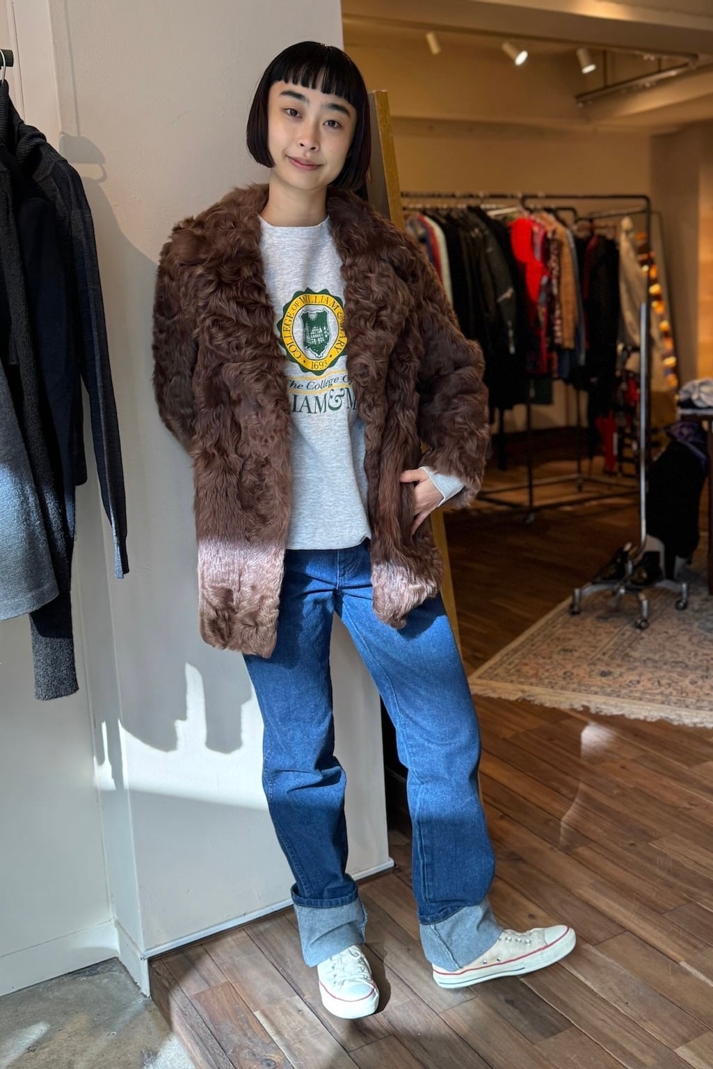 ラムファー ブラウンコート