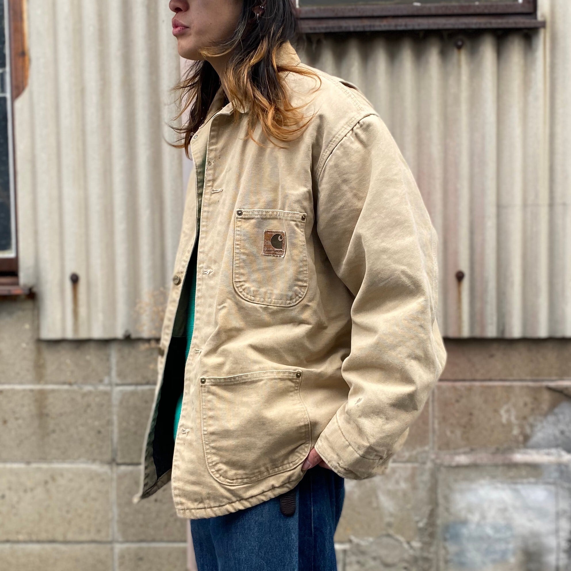 USA製 Carhartt カーハート ミシガンチョアコート メンズL 古着