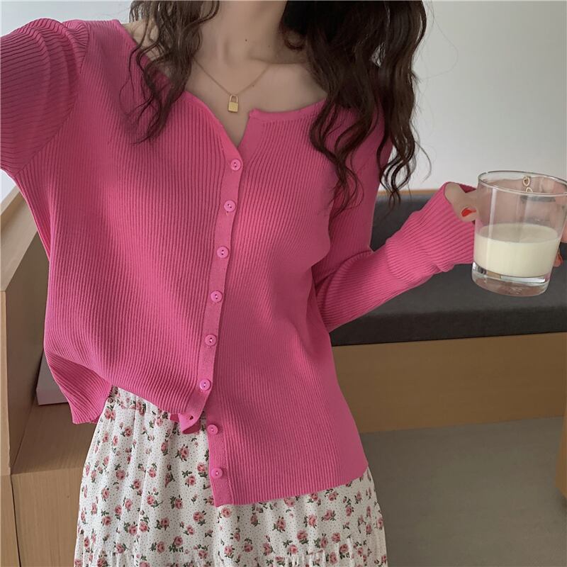 オータムニットカーディガン薄手セーター コート ロング 秋物 1号婦人90851598669