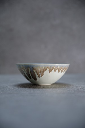 bowl -melty sepia blue- M