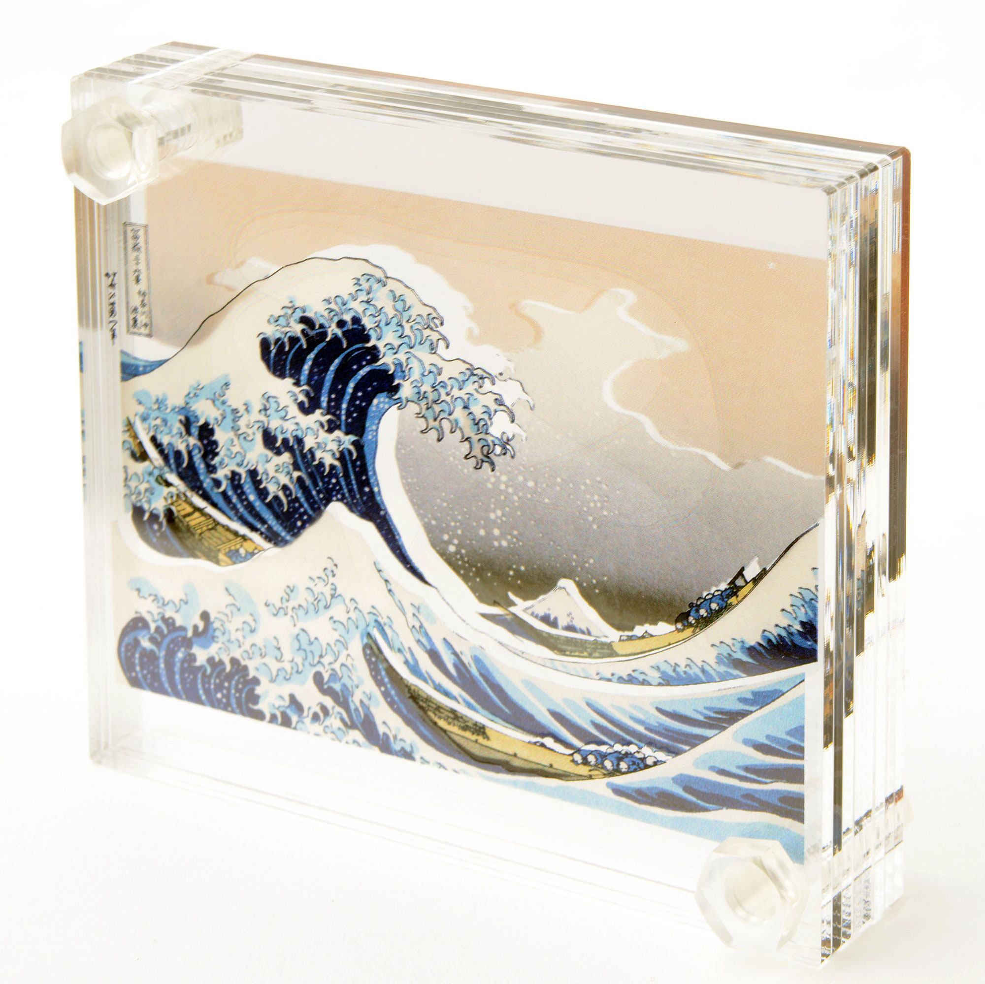 3D透明アート 葛飾北斎 富嶽三十六景 神奈川沖浪裏 | NVS SHOP