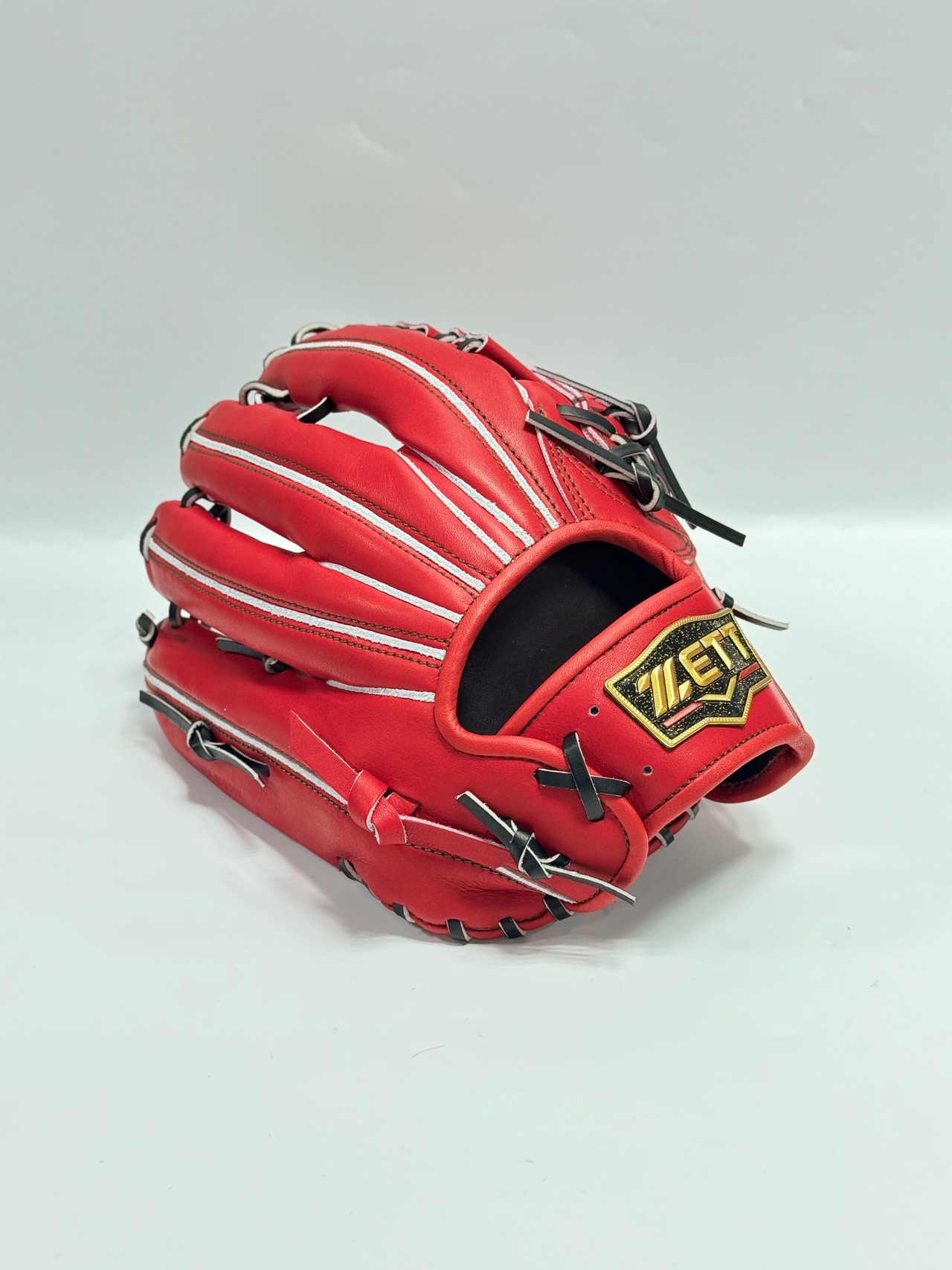 ZETT PROSTATUSーゼットプロステイタス michii supreme order 硬式グローブ ゼットミチイオリジナルグラブ 右投げ用 277型 佐野モデル レッド×ブラック 84・画像3