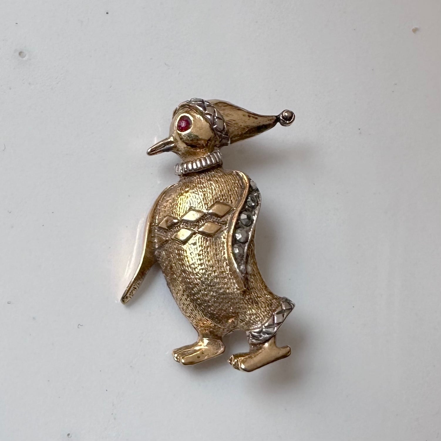 brooch ボヘミアンガーネット フラワー | peartreemarket