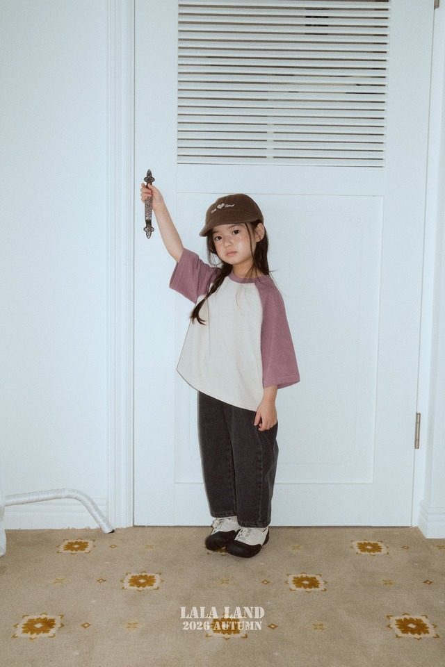 《予約》送料無料【lalaland】Latte Raglan Tee