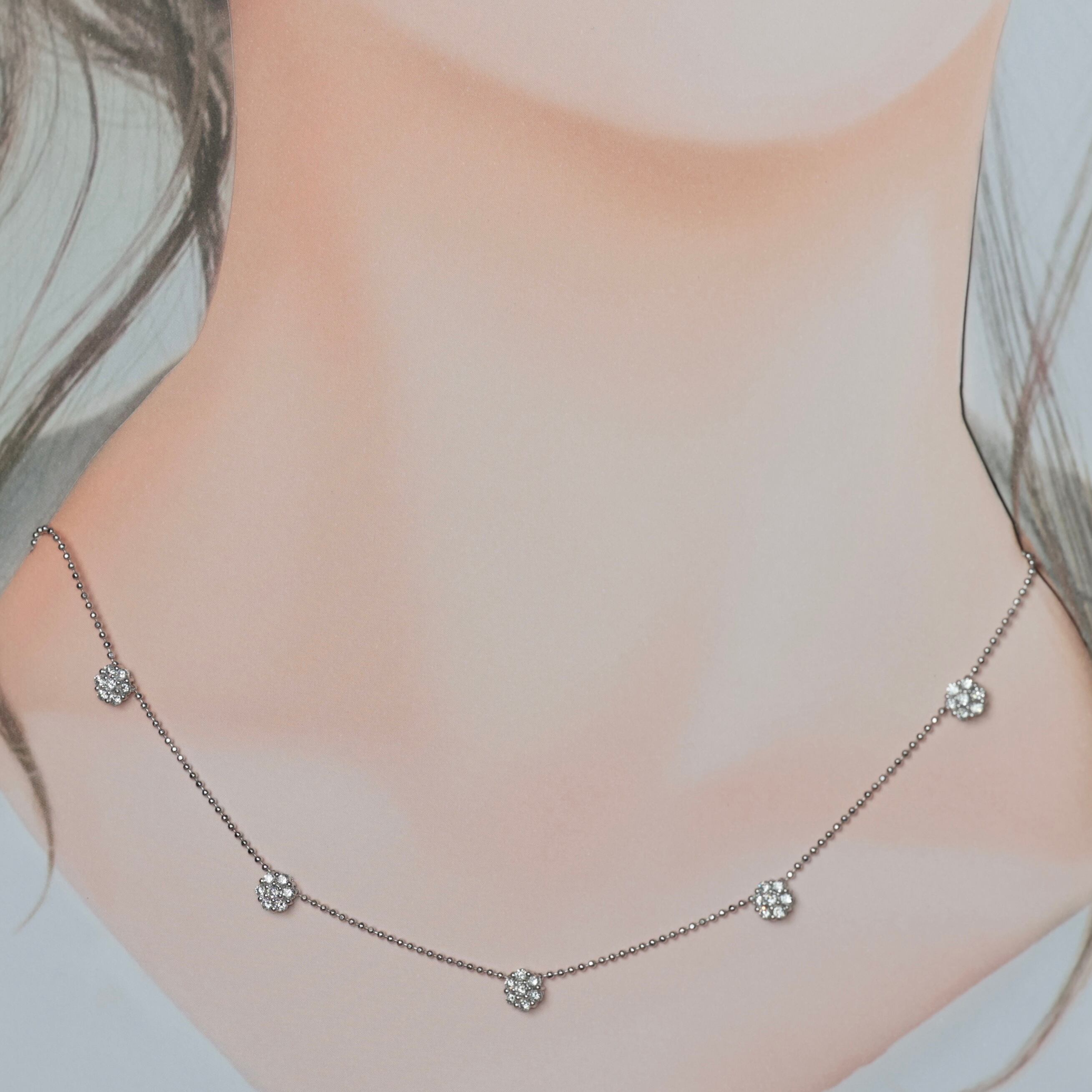 Pt850✨ダイヤ0.23ct✨ダイヤステーションネックレス✨綺麗可愛ネックレス