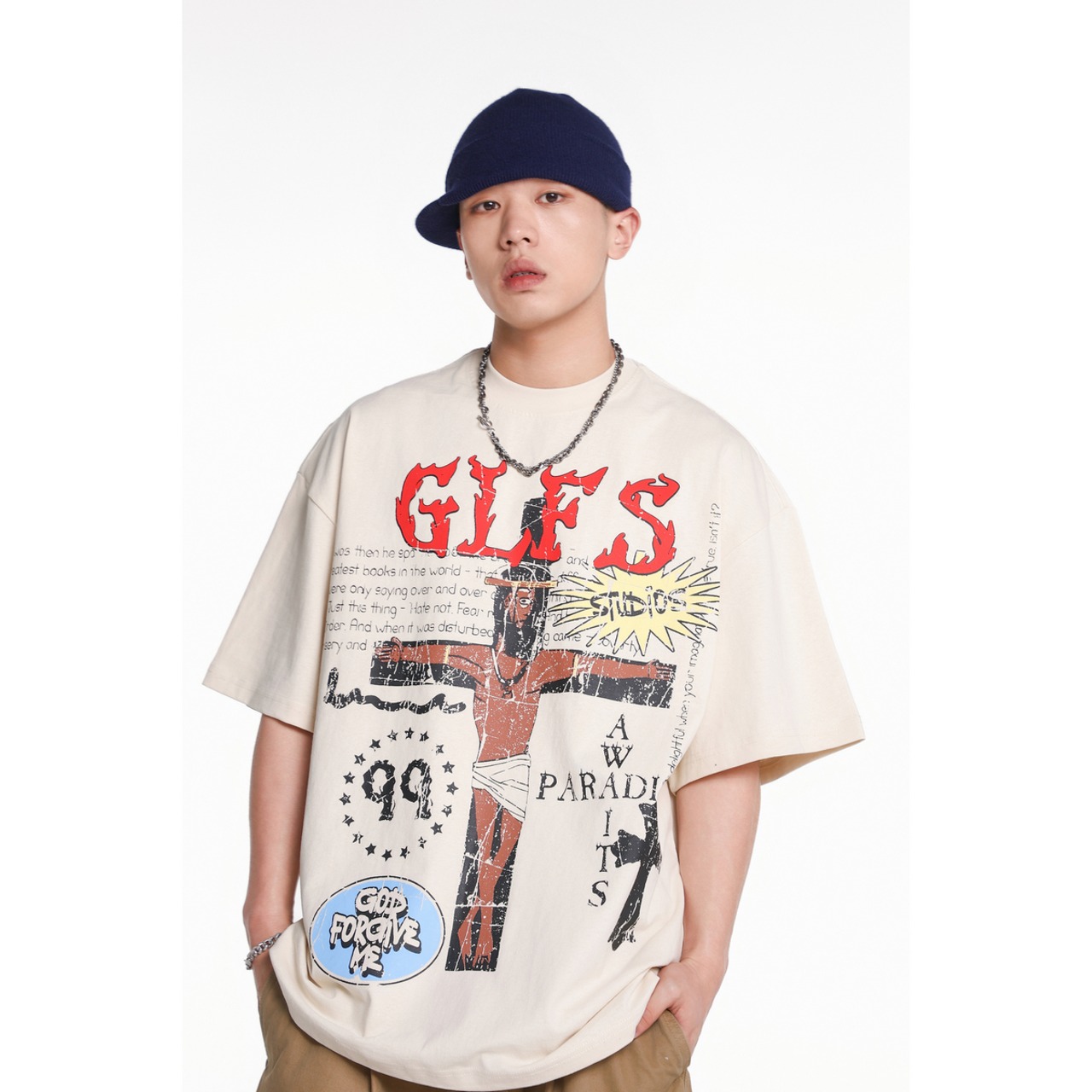 VINTAGE ストリート イエス Tシャツ T867