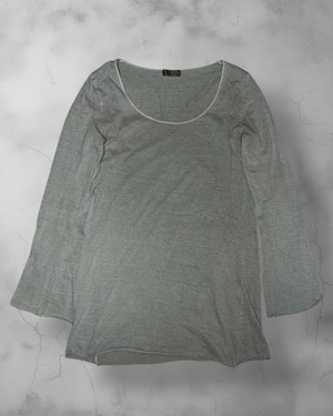 goa Sheer U-Neck Long Sleeve Tee