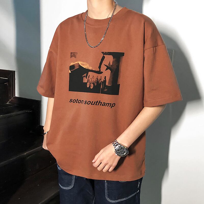 全3色 Tシャツ カットソー プリント カジュアル おしゃれ