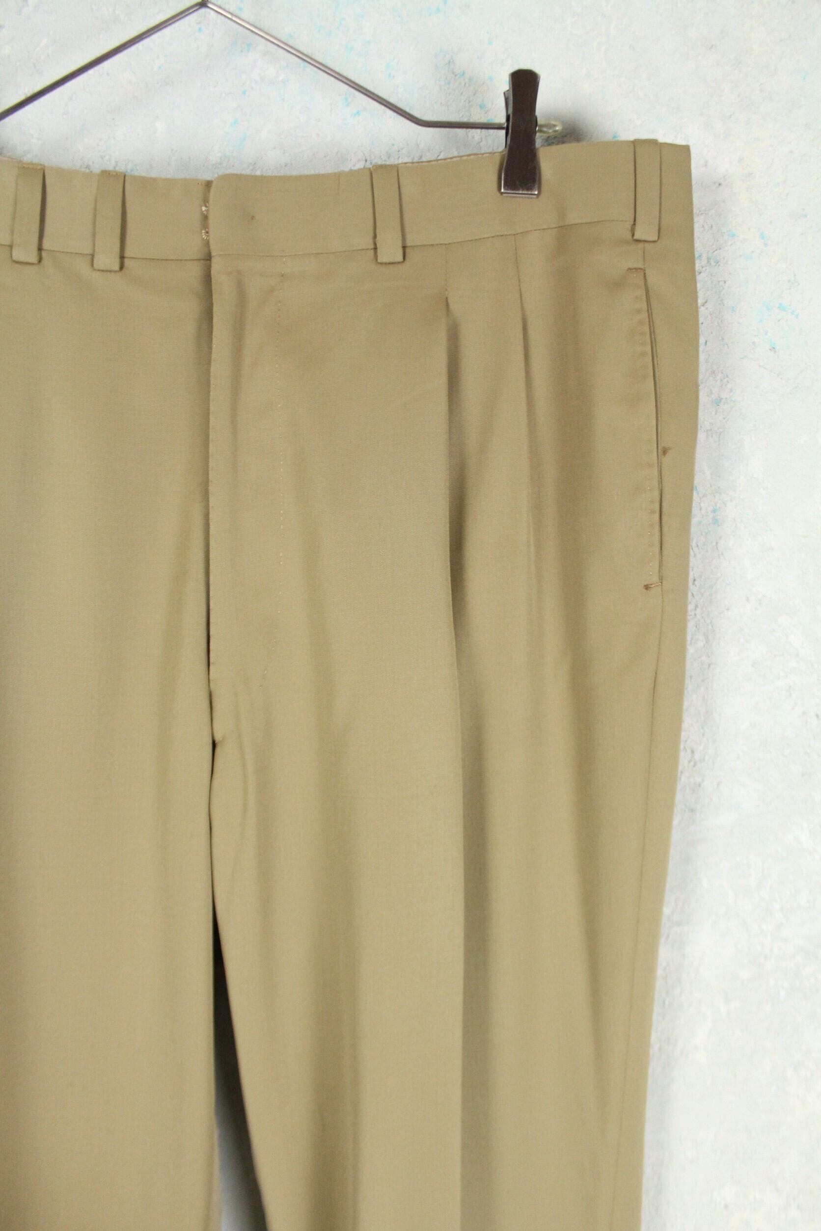 1960's Vintage レーヨンギャバジンシャツ2タックスラックス【CU 1960's Vintage レーヨンギャバジンシャツ2タックスラックス【CU