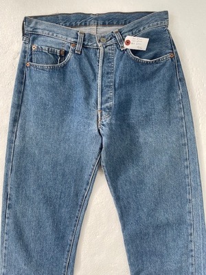 M-107  リーバイス Levis501古着 1980年代赤耳 米国製刻524　W 79cm  股下 73cm　