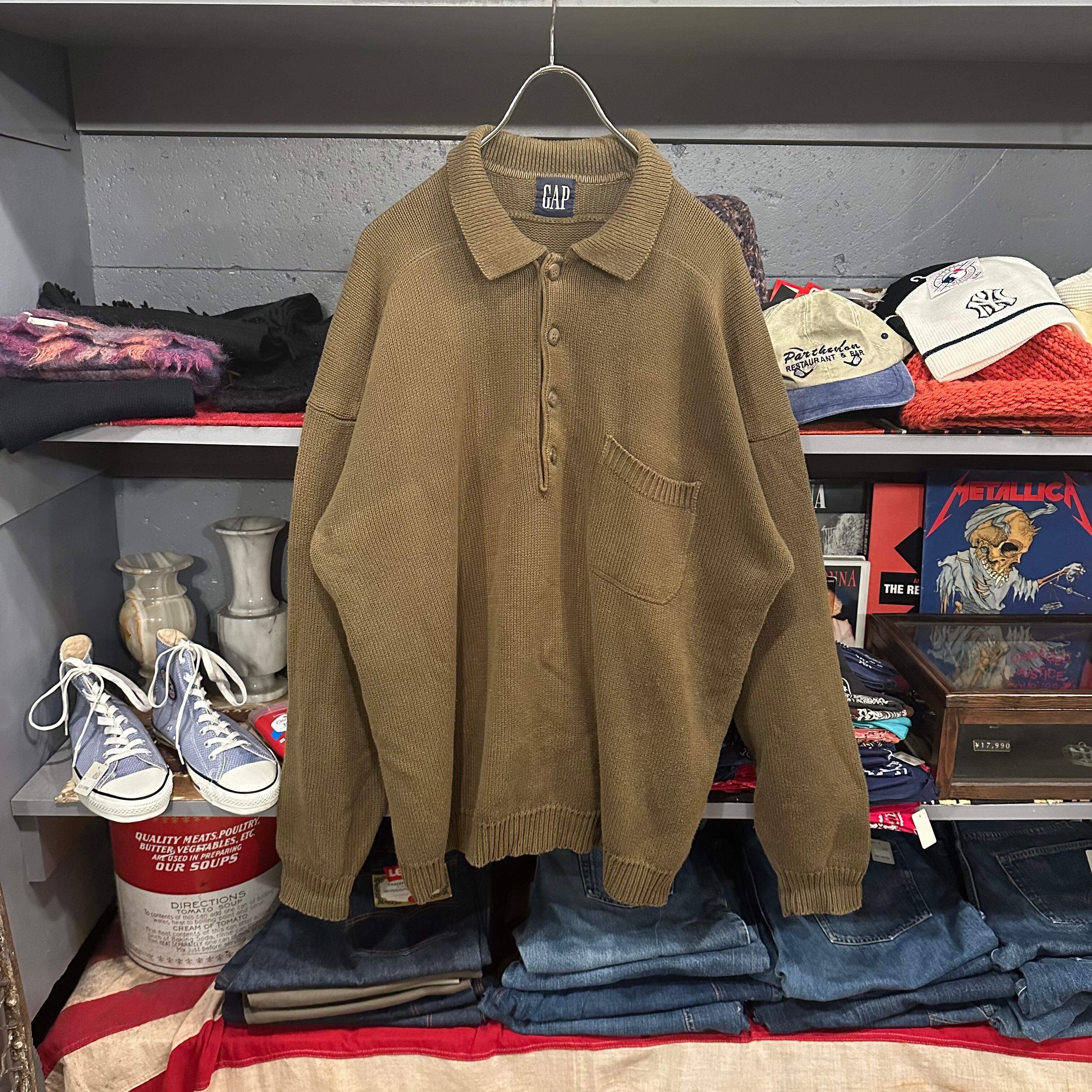 トップス 90s GAP cotton knit polo shirts 90s GAP Knit Polo Shirt | VOSTOK