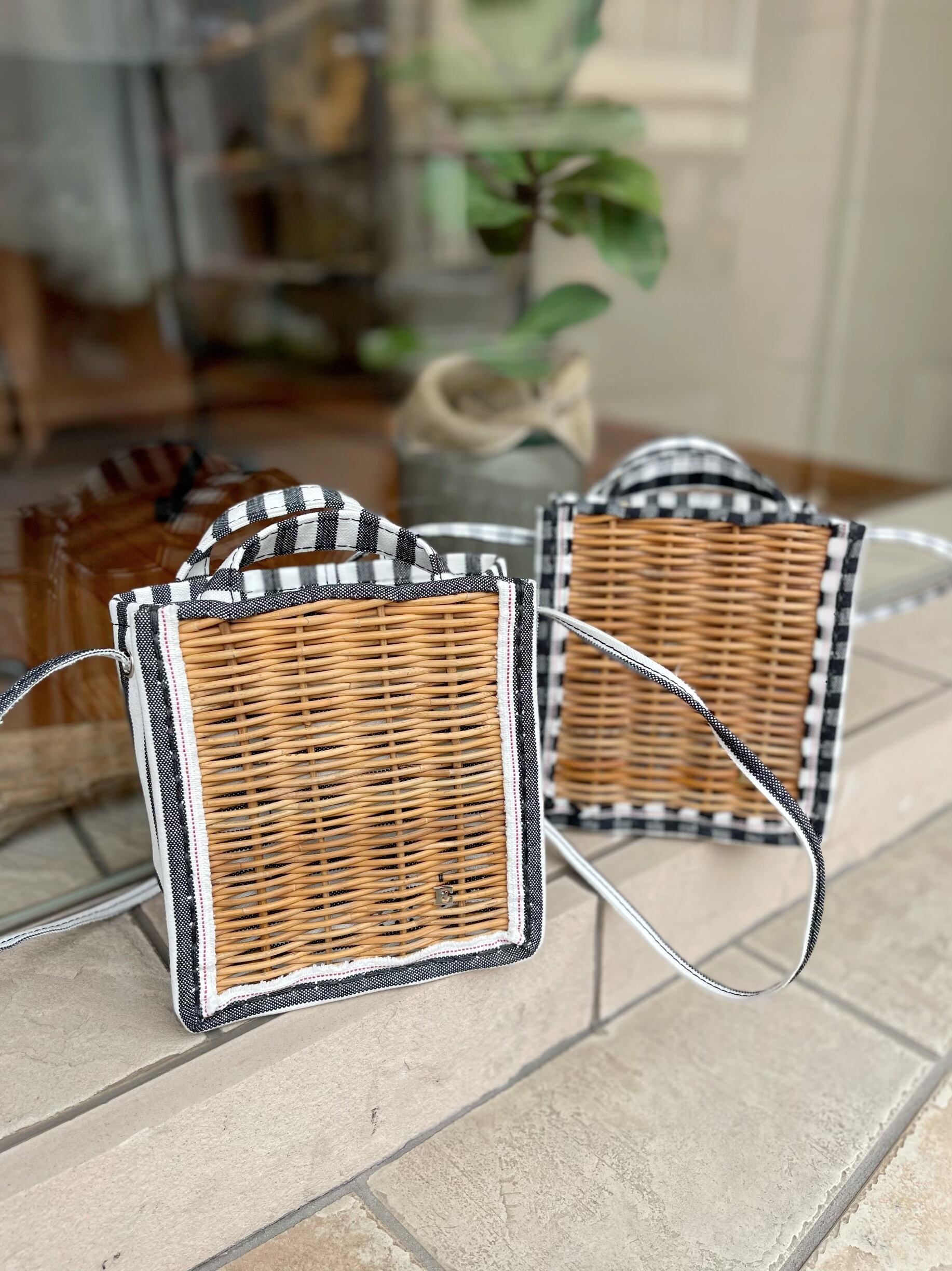 ebagos おし エバゴス かごバッグ 