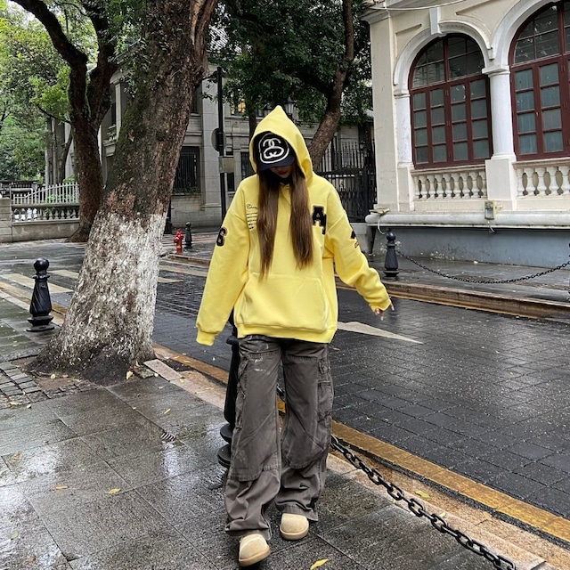 カレッジパッチオーバーフーディ 4col R01314