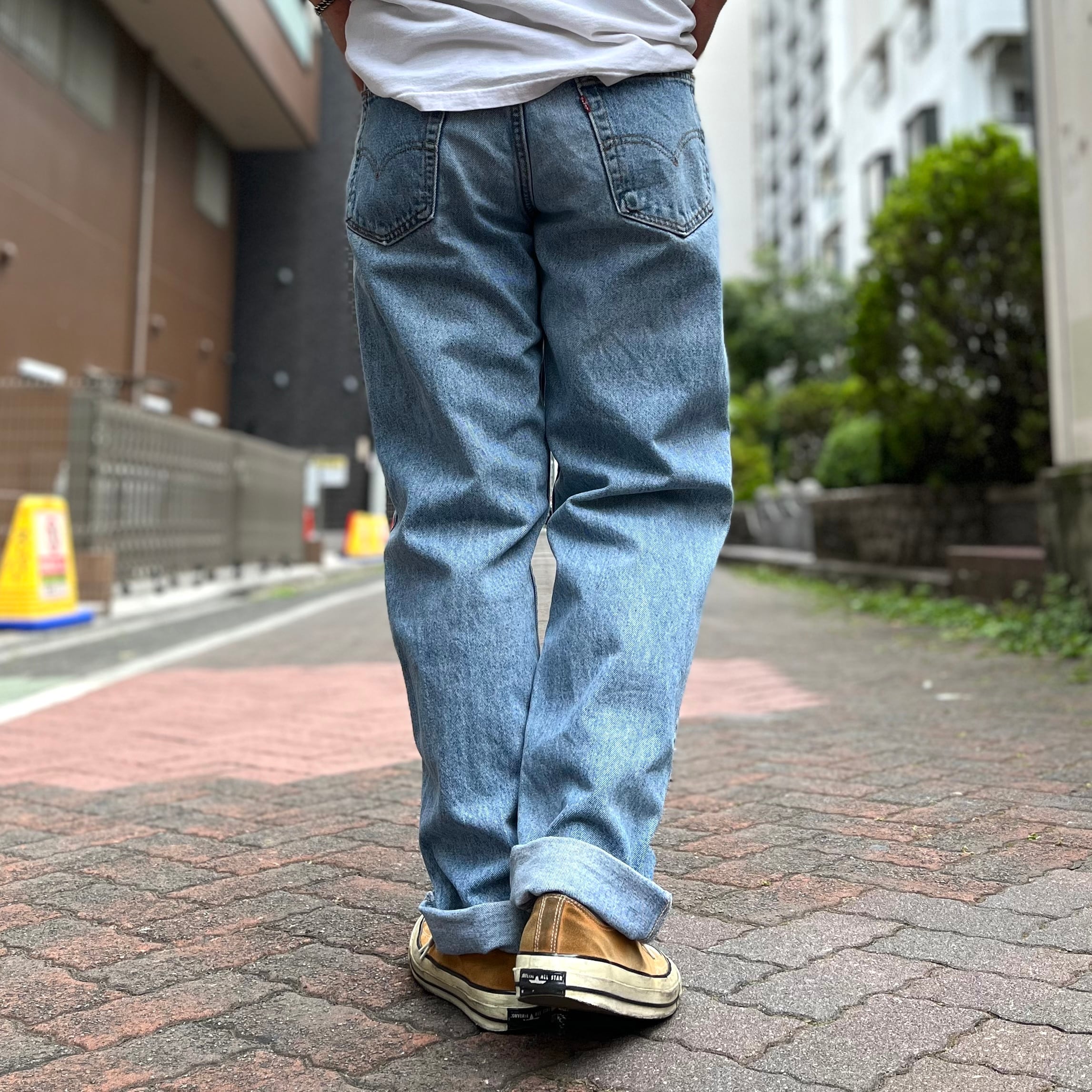 USA製 90年代 size : W33×L32【 Levi's 】リーバイス 550 バギーデニムパンツ デニムパンツ 水色 古着 古着屋 高円寺  ビンテージ | Slat_Albatross_Isla_Vintage powered by BASE