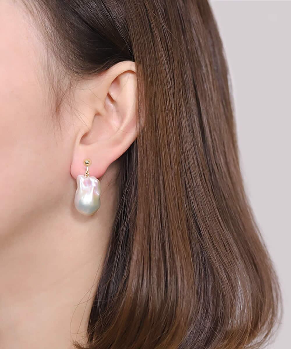 baroque pearl drop pierce/earring〈高品質 Sクラス〉 | LARICA