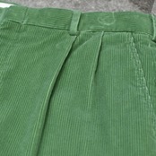 green wide corduroy pants