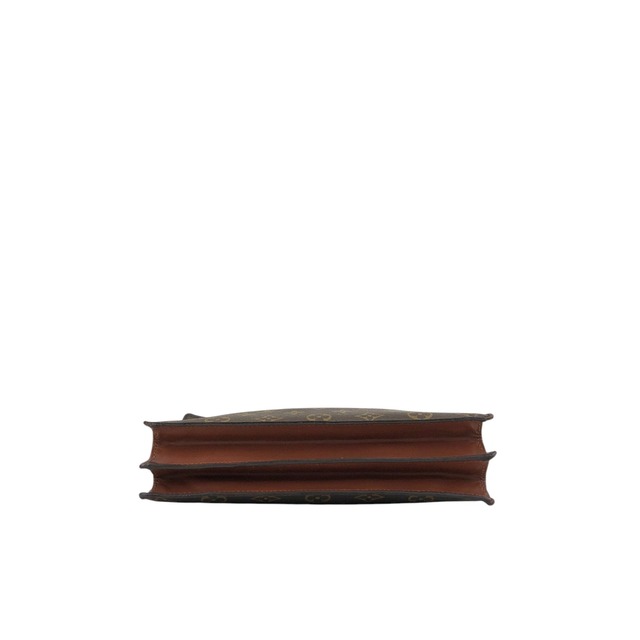 LOUIS VUITTON ルイヴィトン モノグラム ショルダーバッグ ブラウン PVC レザー アンギャン M51205 vintage ヴィンテージ オールド uj5nbu