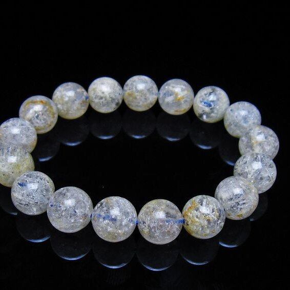 ホワイトガーデンファントムクォーツ ブレスレット 12mm 一点物 メール便可 [M便 1/10] 111-42478