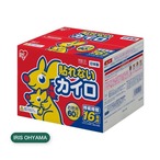 【2セット】アイリスオーヤマ ぽかぽか家族 貼れないカイロ 60パック