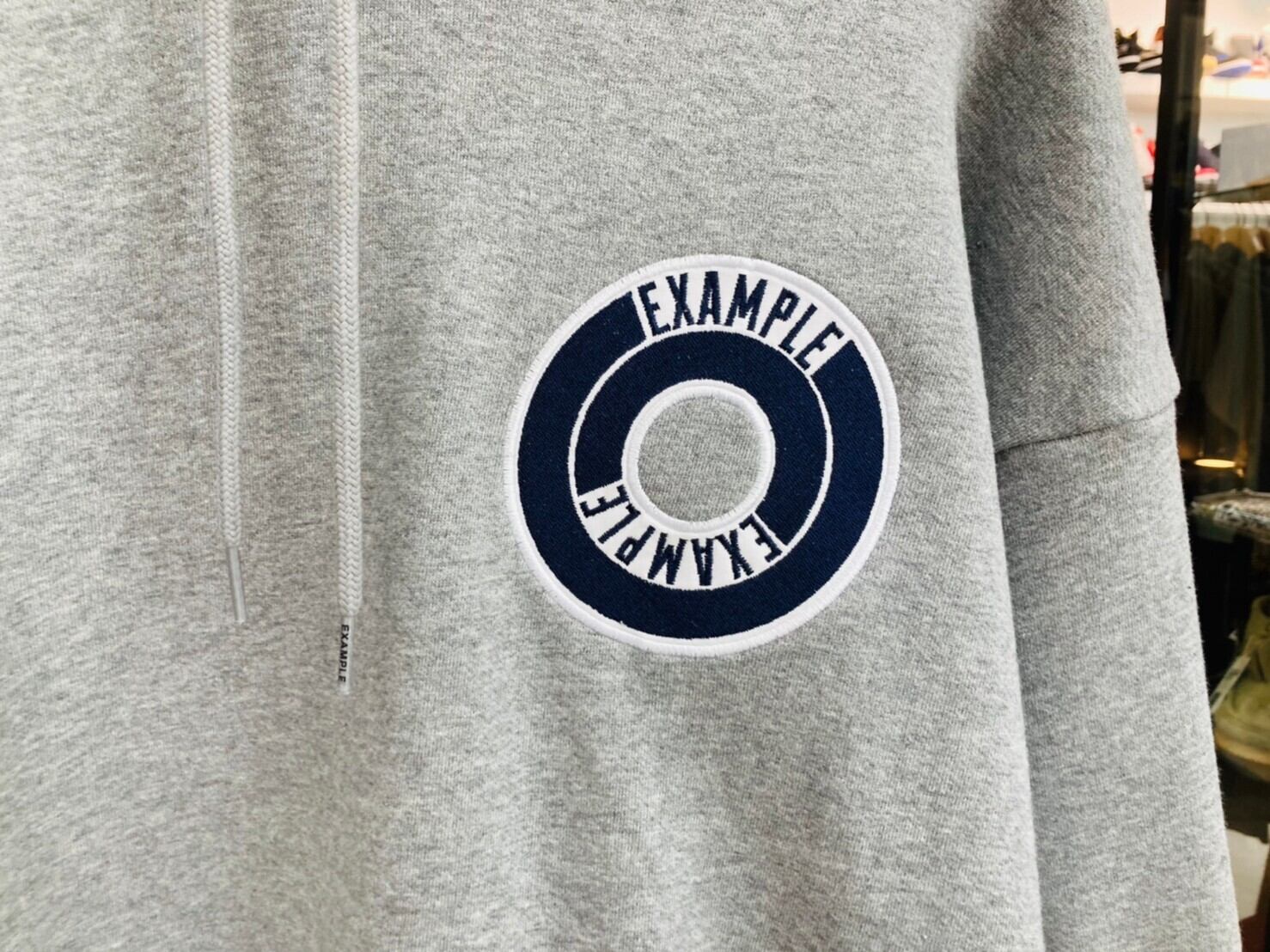 EXAMPLE × STUDIO33 ROUND LOGO SWEAT HOODIE GREY XXL 167023 | BRAND ...