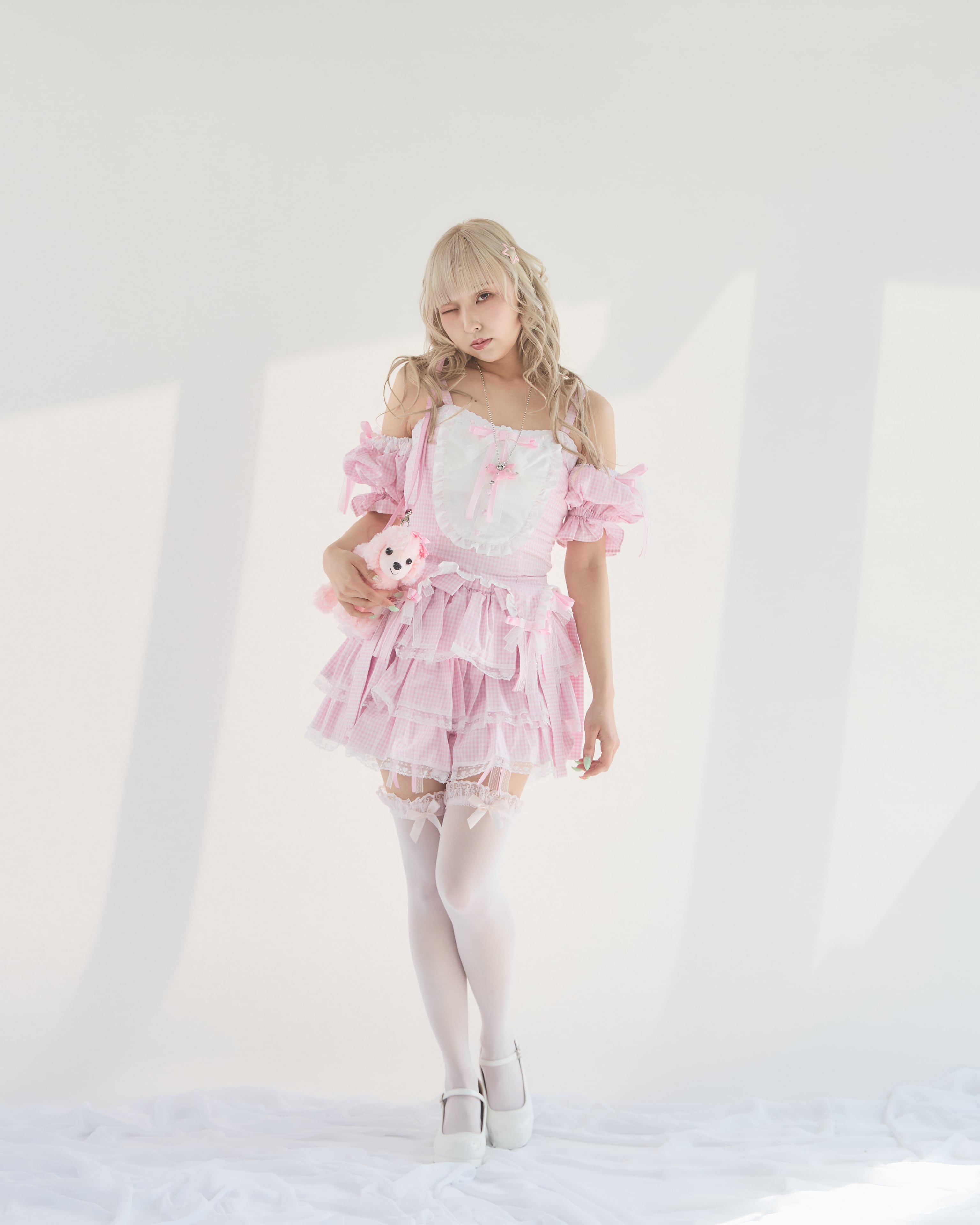 Starry⭐︎バイカラーリボンブラウス | lilLilly official webstore