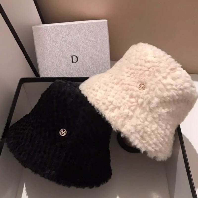 boa fur bucket hat la1217