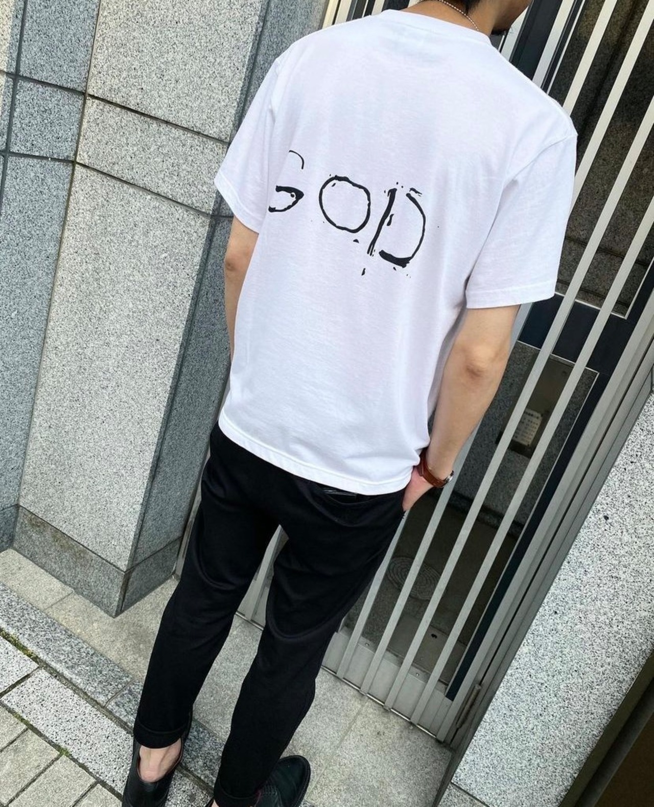 GODSIZE CROSS TEE [WHITE]