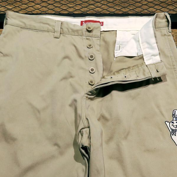 supreme work pant チェック柄 34