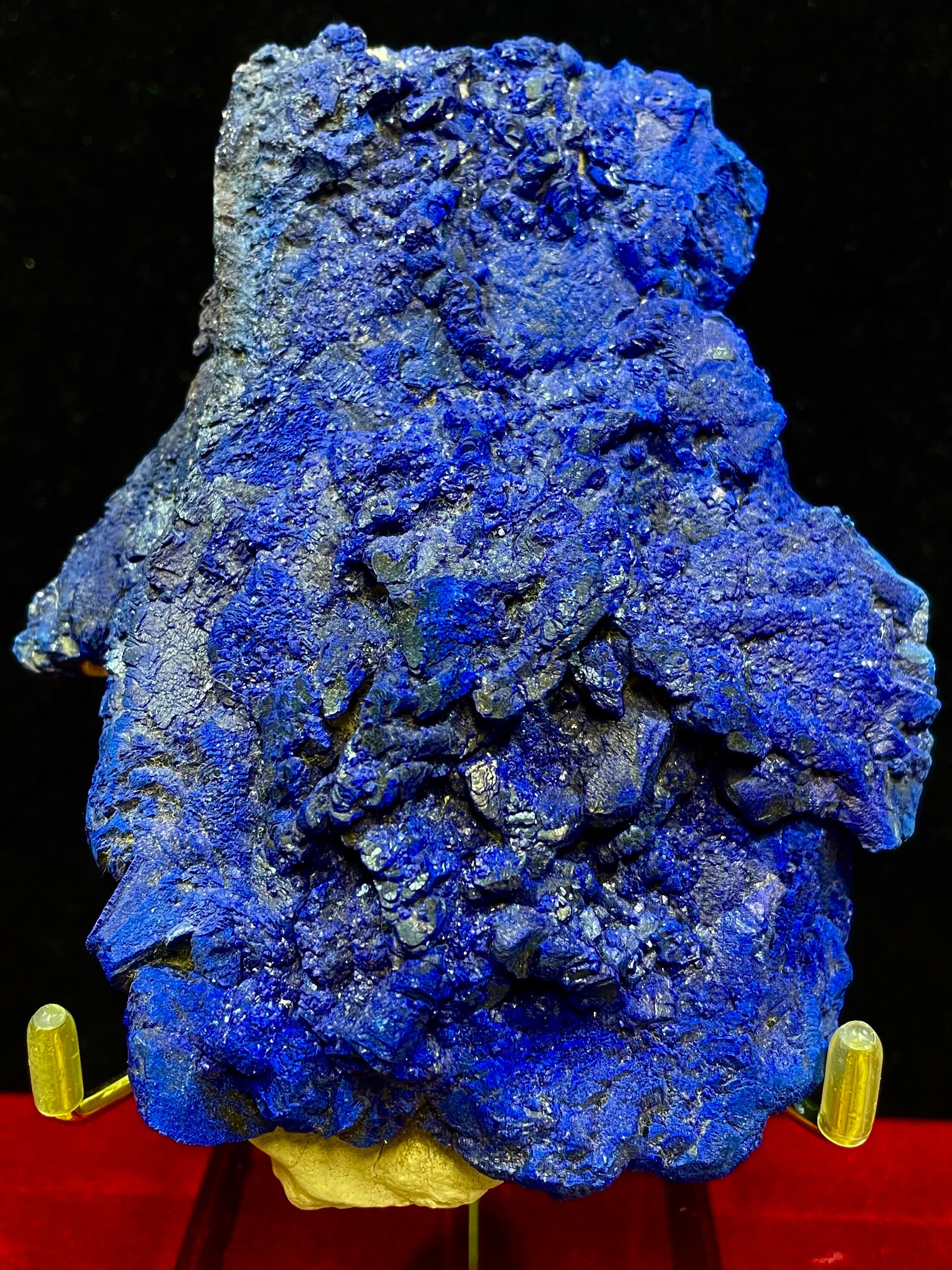 1) オーストラリア産「アズライト・サン」(大型)台座付