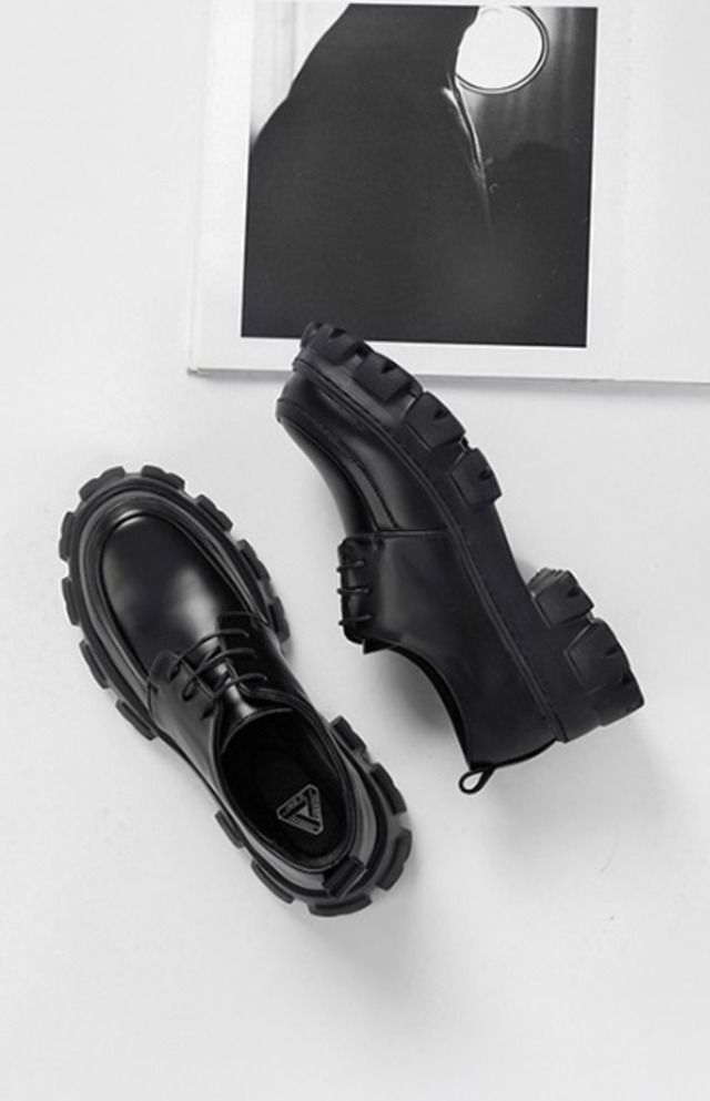 -6cmUP- Leather low boots［ブーツの2倍盛れる］