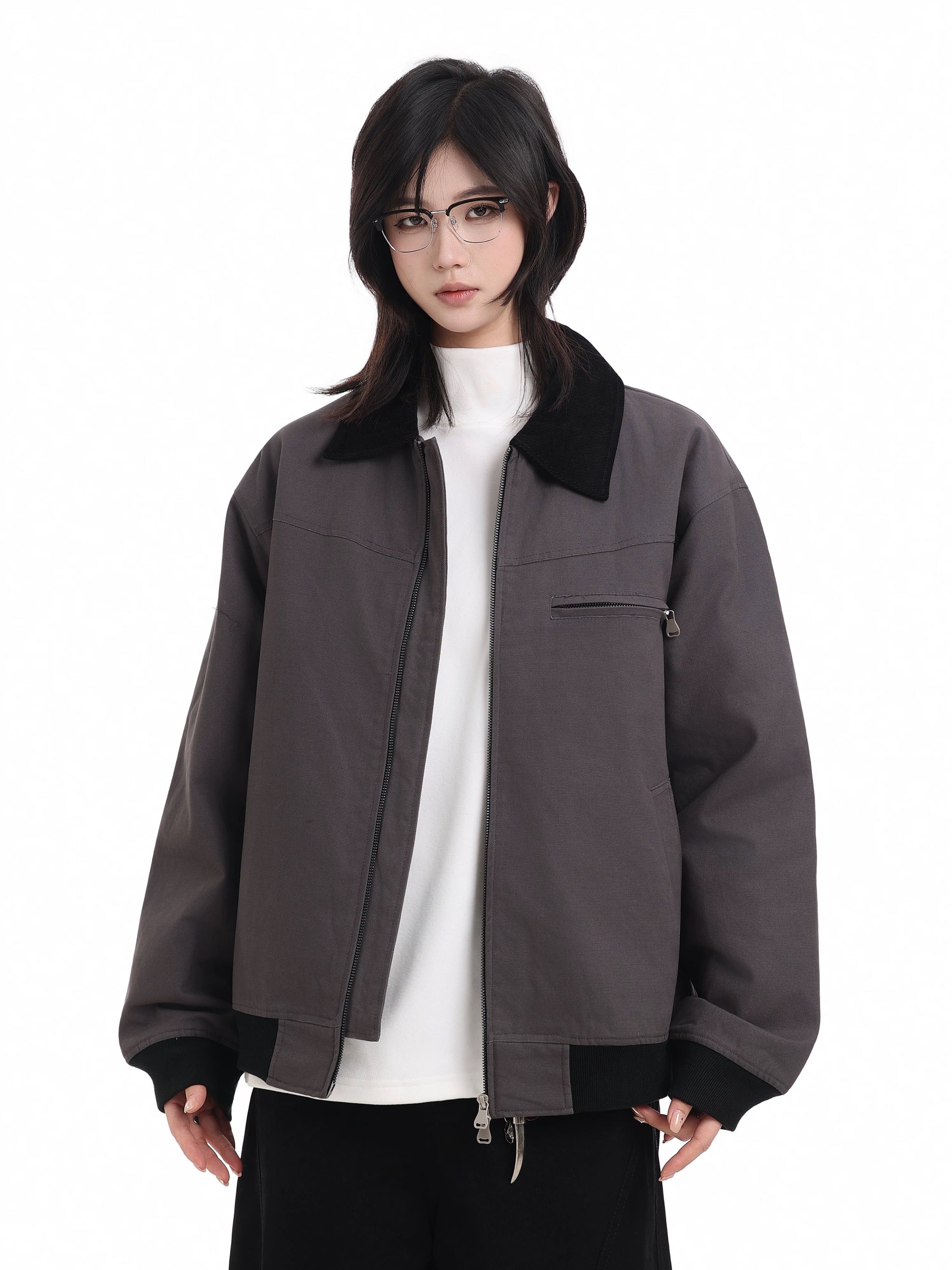 コーデュロイカラーワークジャケット / CORDUROY COLLAR WORK JACKET