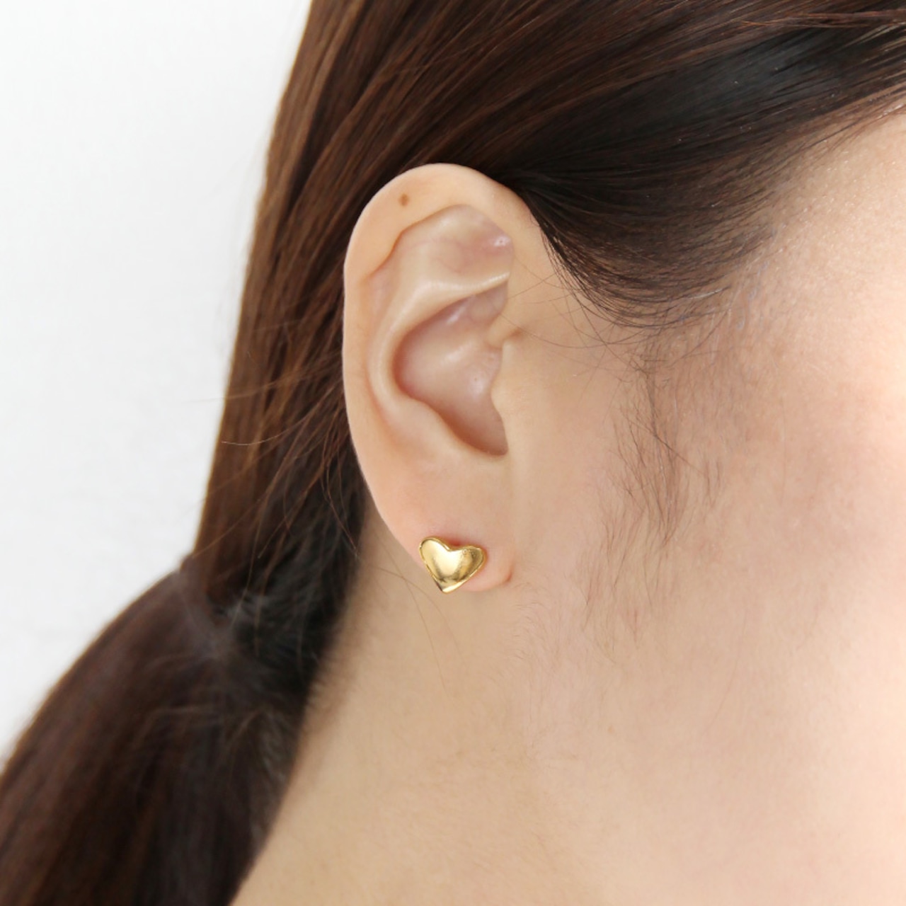 【ネコポス便】ピアス シンプルハートピアス 金属アレルギー ステンレス 1927